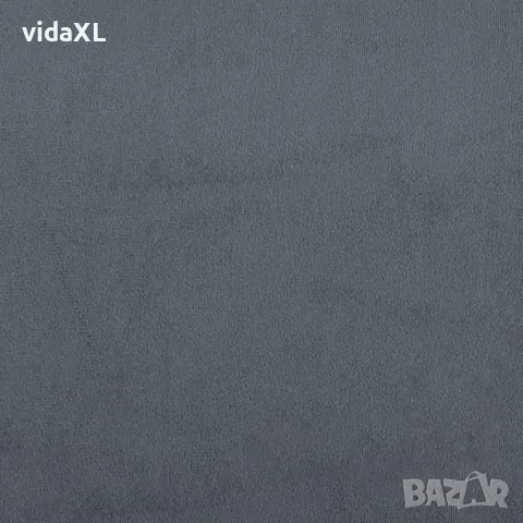 vidaXL Кушетка, тъмносива, 80x200 см, кадифе, снимка 7 - Спални и легла - 56147267