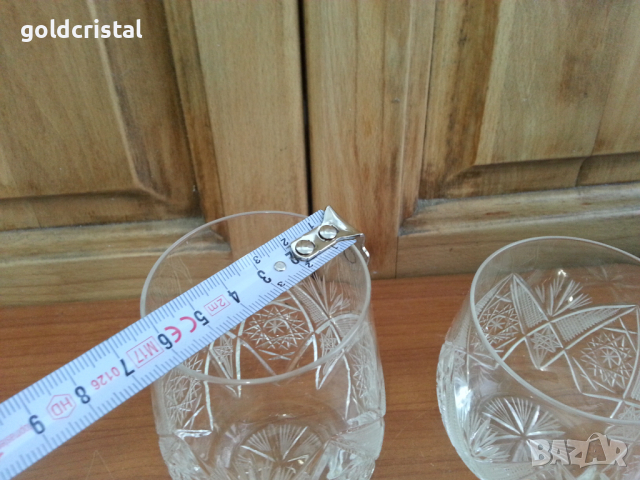 Кристални чаши, снимка 5 - Антикварни и старинни предмети - 35858464