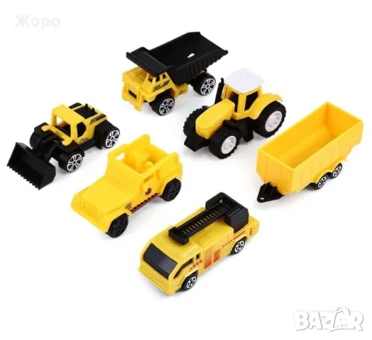 Камион автовоз с 6 строителни машини КН2773, снимка 7 - Коли, камиони, мотори, писти - 48018559