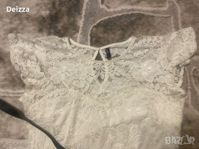 Бяла рокля, снимка 2 - Рокли - 52382296