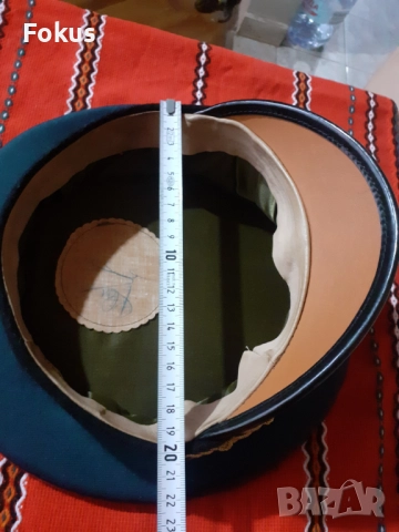 Стара военна парадна фуражка БНА Соц униформа, снимка 4 - Антикварни и старинни предмети - 52528125