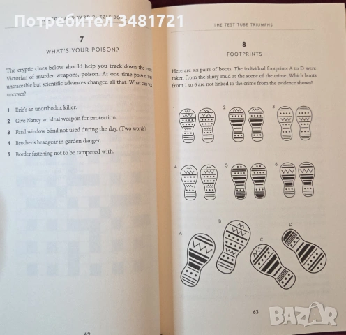 Сборник - загадки и пъзели за решаване на Скотланд Ярд / The Scotland Yard Puzzle Book, снимка 3 - Енциклопедии, справочници - 54244205