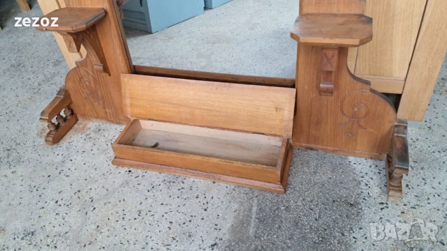 Огледало антикварно голямо, снимка 3 - Огледала - 51417157