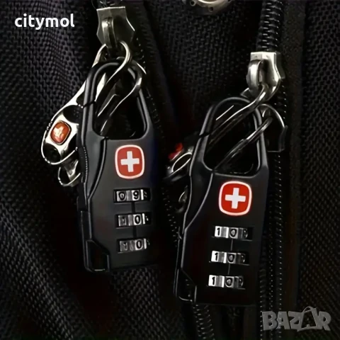 Катинар с шифър за багаж, куфари, раници, сакове и др., снимка 2 - Спортна екипировка - 50658309