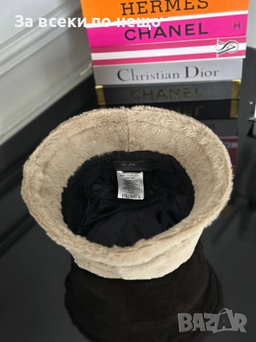 Prada Дамска Зимна Топла И Мека Шапка Тип Идиотка Прада - Налични Различни Цветове Код A1046, снимка 4 - Шапки - 52187397
