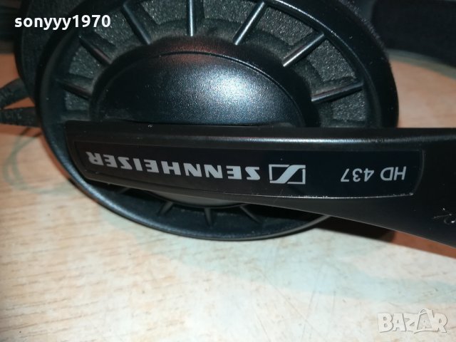 sennheiser hd 437-stereo headphones-внос switzerland, снимка 5 - Слушалки и портативни колонки - 30181589