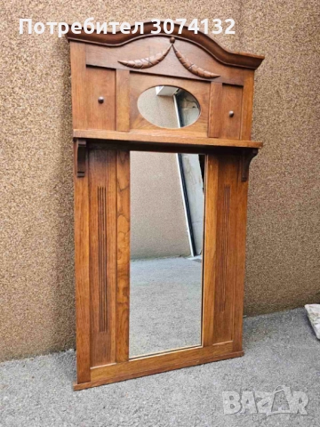 Голямо огледало с лавица, снимка 4 - Огледала - 52696160