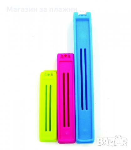 КОМПЛЕКТ 5 ЩИПКИ ЗА ЗАПЕЧАТВАНЕ НА ТОРБИЧКИ И ПЛИКОВЕ - код 1826, снимка 14 - Други - 34241633