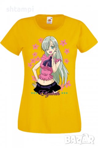 Дамска тениска The Seven Deadly Sins Elizabeth Liones,Анимация,игра,Празник,Повод., снимка 9 - Тениски - 38074755
