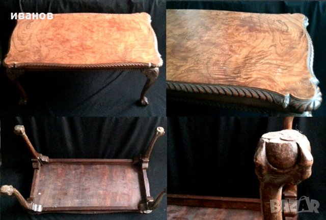 Антична маса чипъндейл, снимка 3 - Антикварни и старинни предмети - 31026819