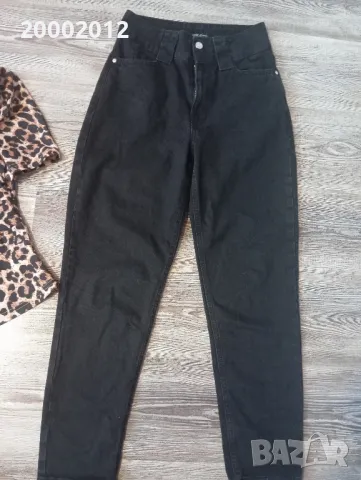 дънки с висока талия, и две блузки , снимка 2 - Дънки - 48346080