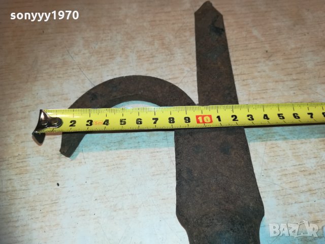 метално острие с кука и печат 0911201956, снимка 2 - Колекции - 30731545