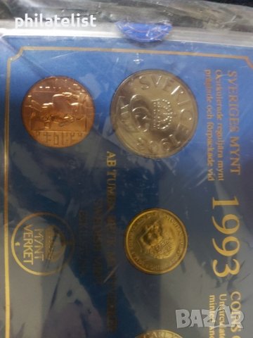 Швеция 1993 - Комплектен сет от 6 монети, снимка 3 - Нумизматика и бонистика - 37788536