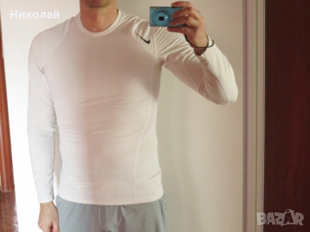 Nike Pro Warm Mens Top, снимка 7 - Спортни дрехи, екипи - 29394085