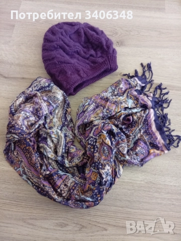 Комплект шапка и 2 подхождащи и шала. , снимка 4 - Шапки - 52175889