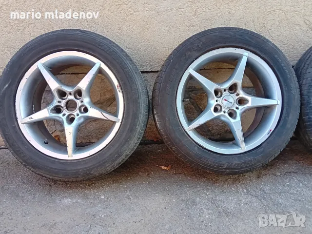 Лети джанти 16ки 5*120 с летни гуми 215/55/16, снимка 2 - Гуми и джанти - 48272299
