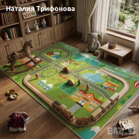 Детски килим за игра 120х160см, снимка 2 - Други - 53878610