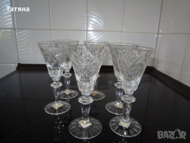 КРИСТАЛНИ ЧАШИ ЗА УИСКИ  ПО 12 БРОЯ КОМПЛЕКТ  ;КРИСТАЛНА СФЕРА -БОХЕМИЯ и др       , снимка 16 - Сервизи - 31542717