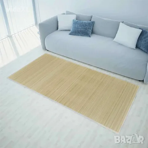 vidaXL Бамбуков килим, 160x230 см, естествен цвят, снимка 2 - Килими - 56146453