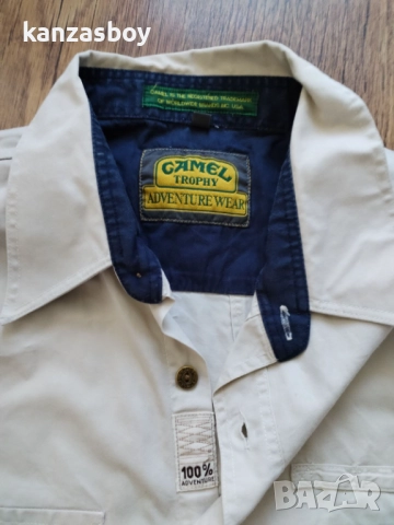 camel trophy safari shirt adventure wear - мъжка колекционерска риза ХЛ, снимка 4 - Ризи - 51646768