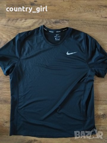 Nike Dry Miler Running Top - страхотна мъжка тениска КАТО НОВА, снимка 5 - Тениски - 30103602