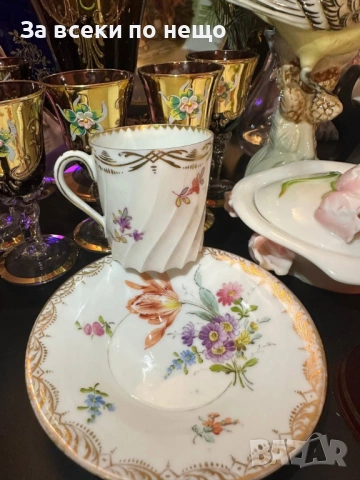 Dresden Silesia Germany от бранда “Porzellanfabrik Hermann Ohme” Код P2132 , снимка 4 - Антикварни и старинни предмети - 54159468