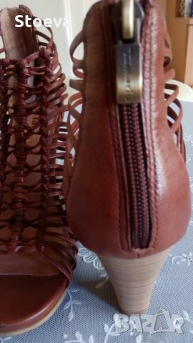 Дамски елегантни сандали №39- естествена кожа, снимка 6 - Сандали - 29438666