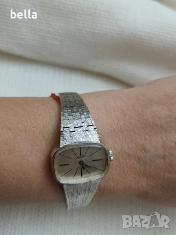 Сребърен елегантен механичен дамски часовник Medalia 17 камъка,проба сребро 835 , снимка 9 - Антикварни и старинни предмети - 53148321