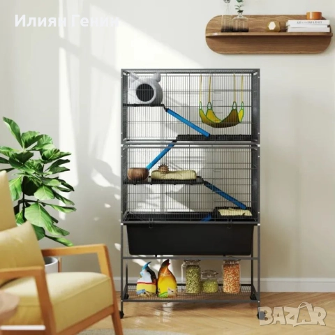 PawHut Клетка за малки животни, снимка 10 - За птици - 51915661