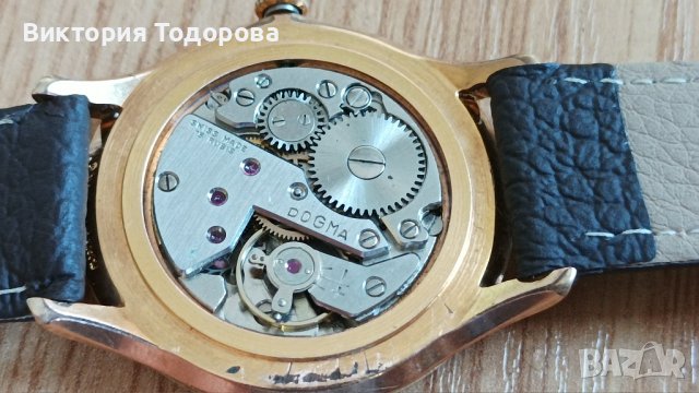 Стар мъжки механичен часовник Dogma prima swiss made, снимка 7 - Мъжки - 36652394