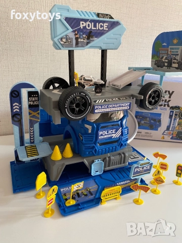 Полицейски камион - паркинг - 2 в 1, снимка 15 - Коли, камиони, мотори, писти - 51417320