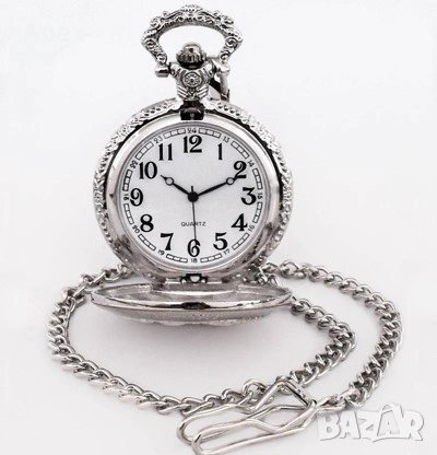 Луксозен Мъжки Джобен Часовник Верижка.Кюстек. Джобни Часовници с Верига.Ретро Часовник.Pocket Watch, снимка 2 - Джобни - 54010181