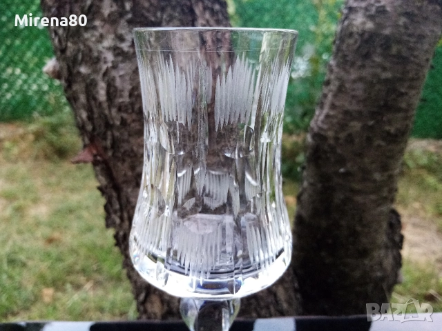 Български кристални чаши за вино - 3 бр., снимка 3 - Чаши - 51501439