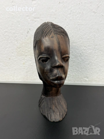 Винтидж африкански бюст / скулптура. №8045, снимка 5 - Антикварни и старинни предмети - 54013482