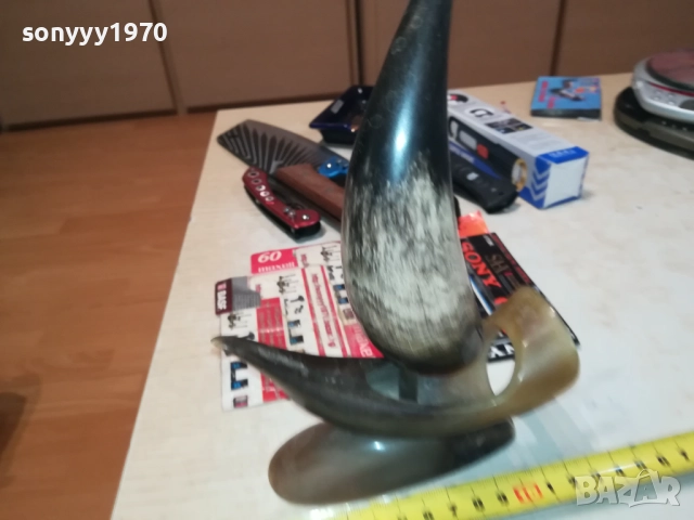 ПЛАТНОХОДКА ОТ РОГ-АНТИКА 0509251118LCHERY, снимка 4 - Антикварни и старинни предмети - 51613407