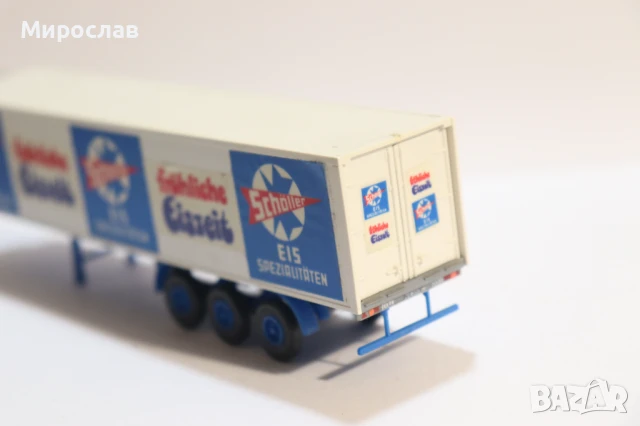KIBRI 1:87 H0 ХЛАДИЛНО РЕМАРКЕ КАМИОН МОДЕЛ КОЛИЧКА, снимка 5 - Колекции - 50851244