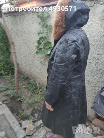 Дамско кожено палто, снимка 4 - Палта, манта - 55980415