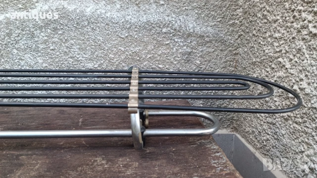 Голяма метална закачалка с поставка за шапки - 140/38см, снимка 5 - Антикварни и старинни предмети - 50559297