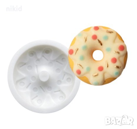 Поничка с поръски дълбок силиконов молд форма фондан шоколад гипс украса