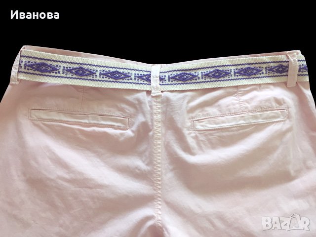 MANGO Страхотен памучен панталон с колан, снимка 8 - Панталони - 40646452