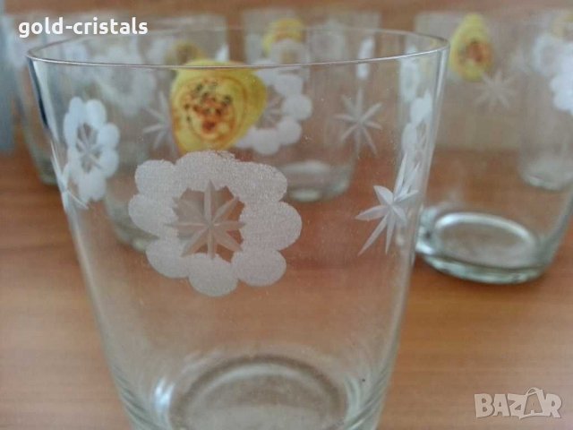 Стъклени чаши за стакани подстакани, снимка 7 - Антикварни и старинни предмети - 30140107