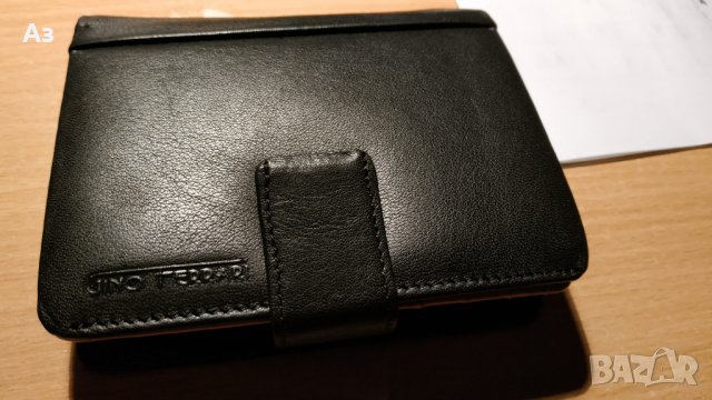 Продавам портфейл марка Gino Ferrari нов, хоризонтален естествена кожа, с копче.