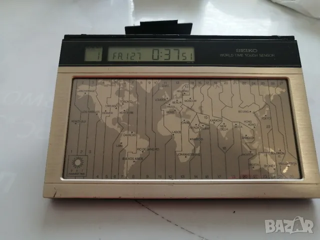 Ретро, настолен часовник SEIKO, снимка 2 - Антикварни и старинни предмети - 50053425