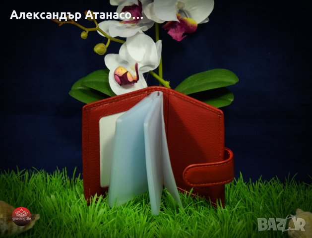 Персонализиран кожен калъф за документи от естествена кожа, снимка 3 - Портфейли, портмонета - 31804430