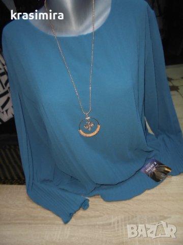 блузки с колие в два цвята, снимка 1