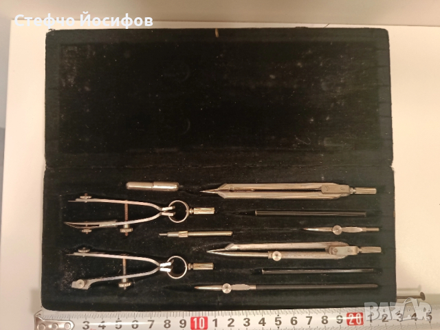 Стари чертожни пергели , снимка 4 - Антикварни и старинни предмети - 51830377