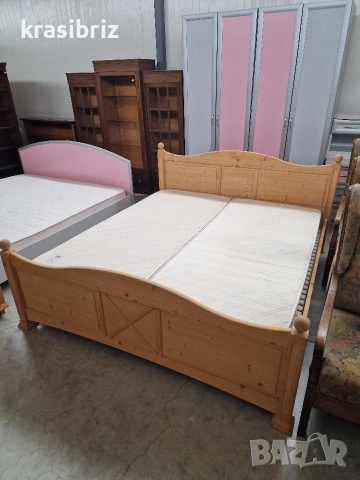 Масивна Спалня-215/190см-внос от Германия!, снимка 2 - Спални и легла - 53945735