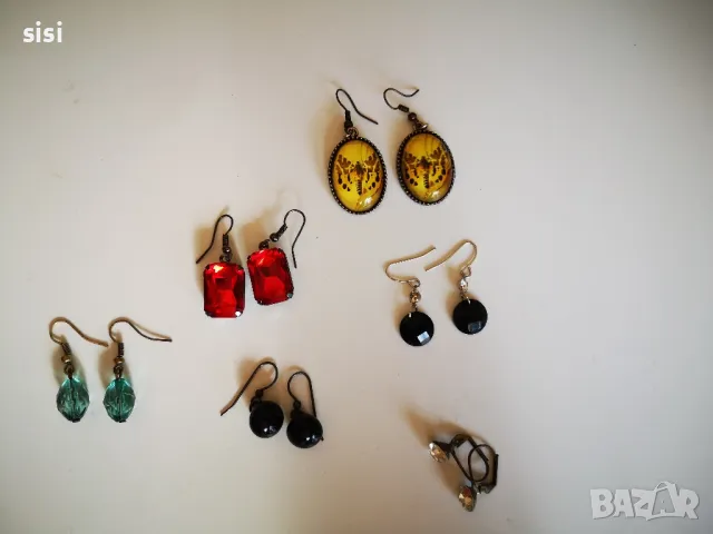 дамски обеци 6 броя, снимка 1