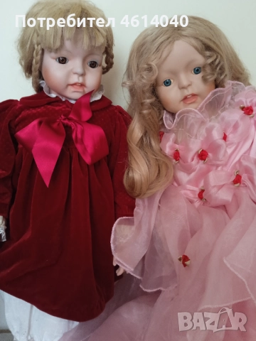 Кукла старинна 65 см порцеланова + дрехи