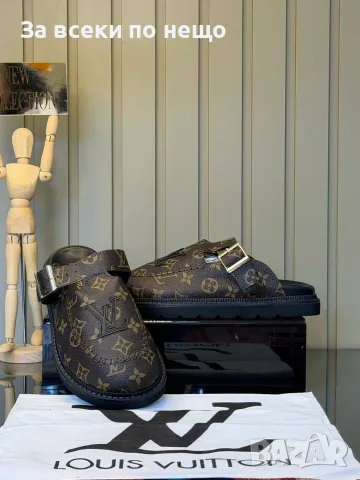 Louis Vuitton Луксозни Чехли Тип Сабо С Каишка И Емблематично Лого - Различни Цветове Код SEM-829, снимка 5 - Чехли - 56131315